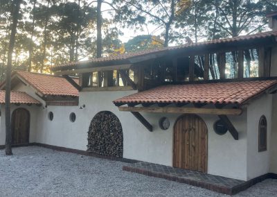 casa colibri cabaña frente